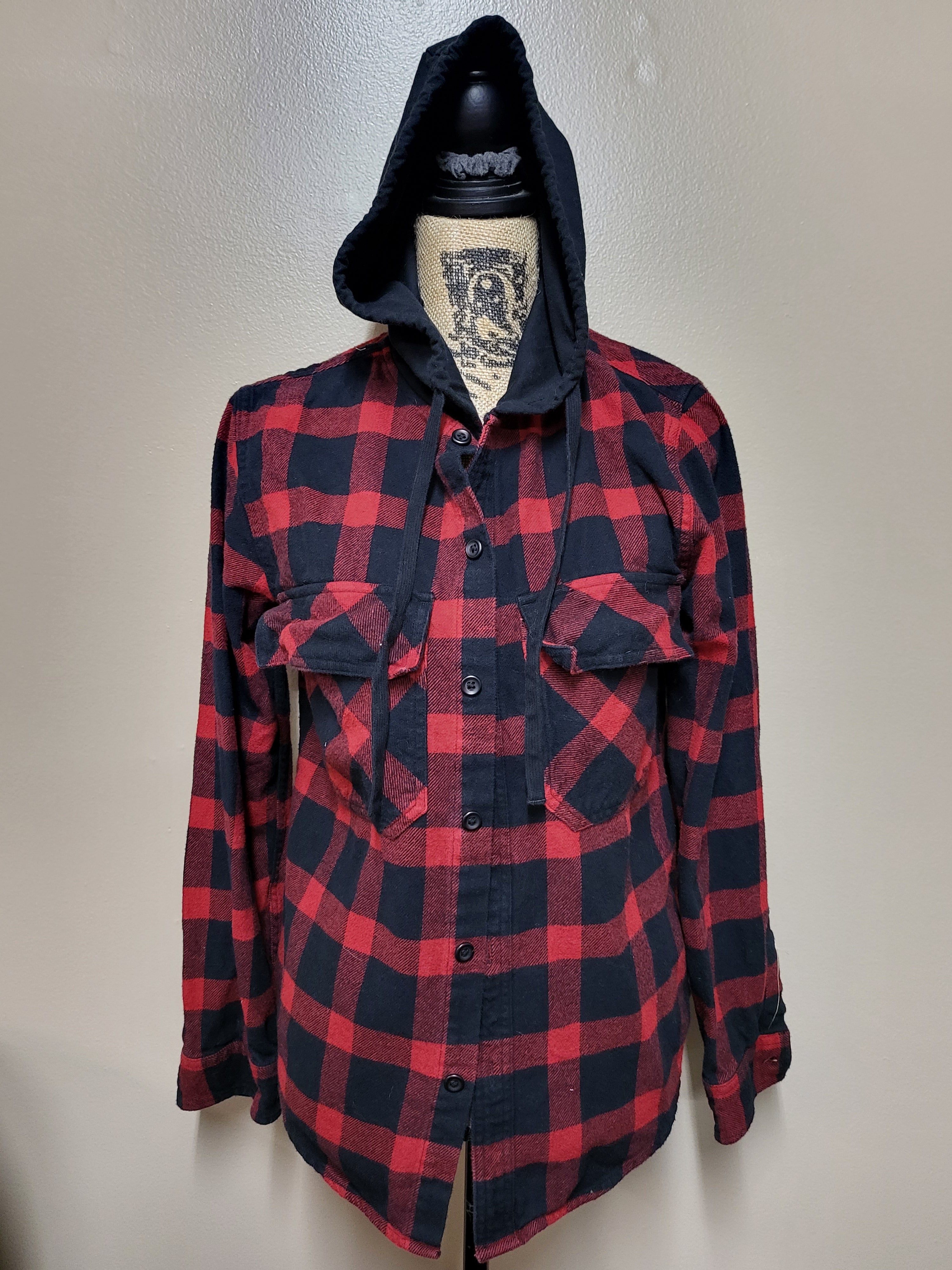 Vintage 2025 flannel hoodie